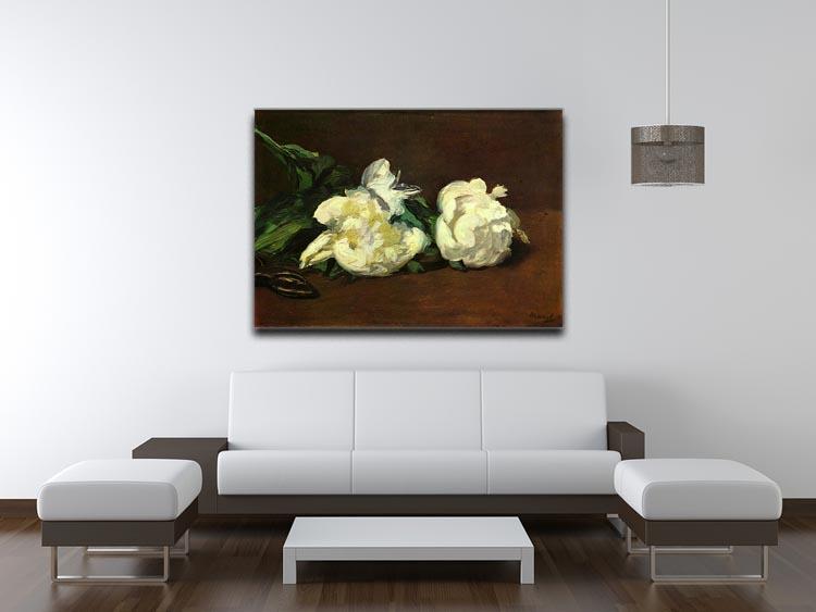 Still life White Peony by Manet Canvas Print or Poster - Canvas Art Rocks - 4