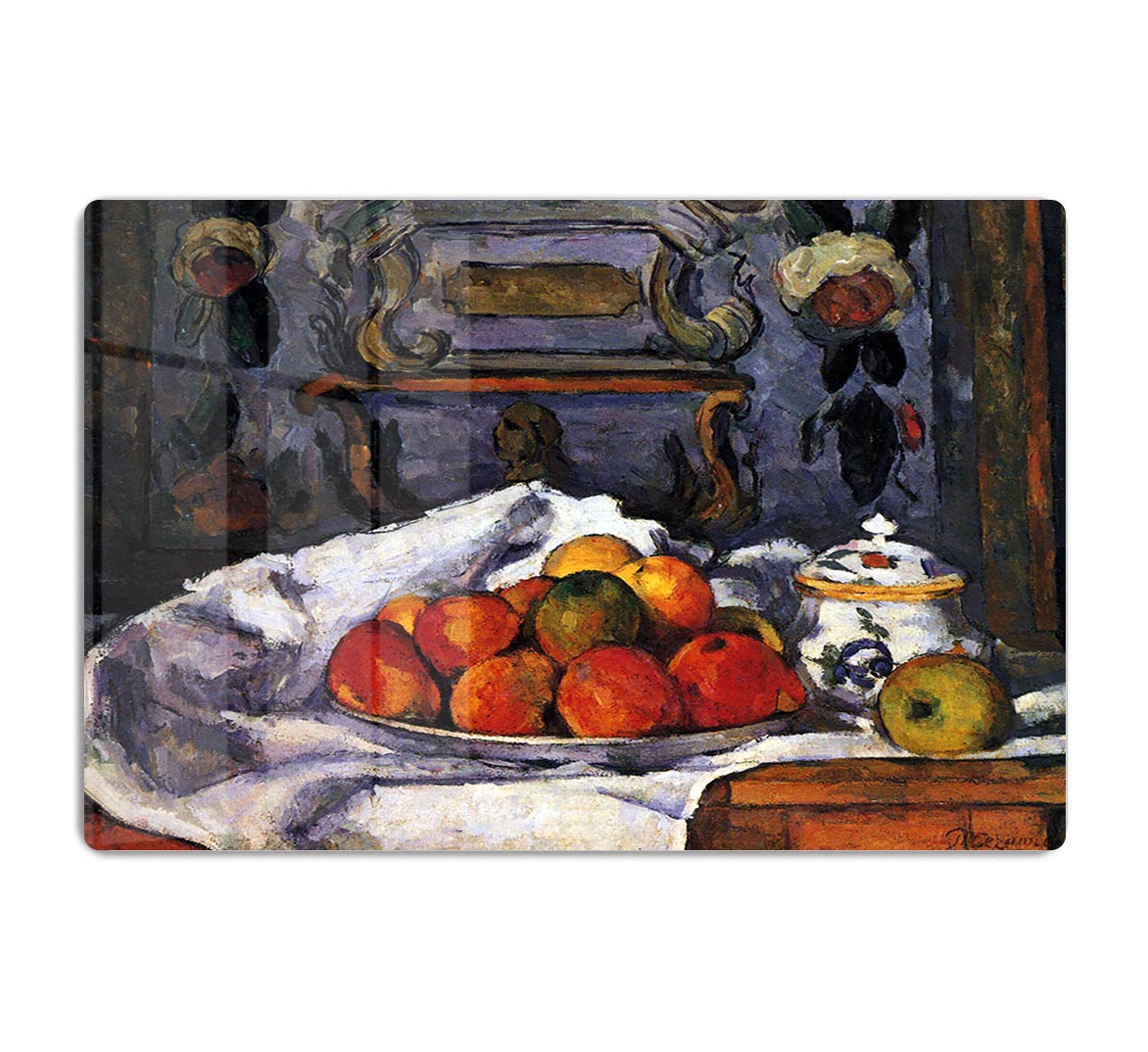 Still life bowl of apples by Cezanne Acrylic Block - Canvas Art Rocks - 1