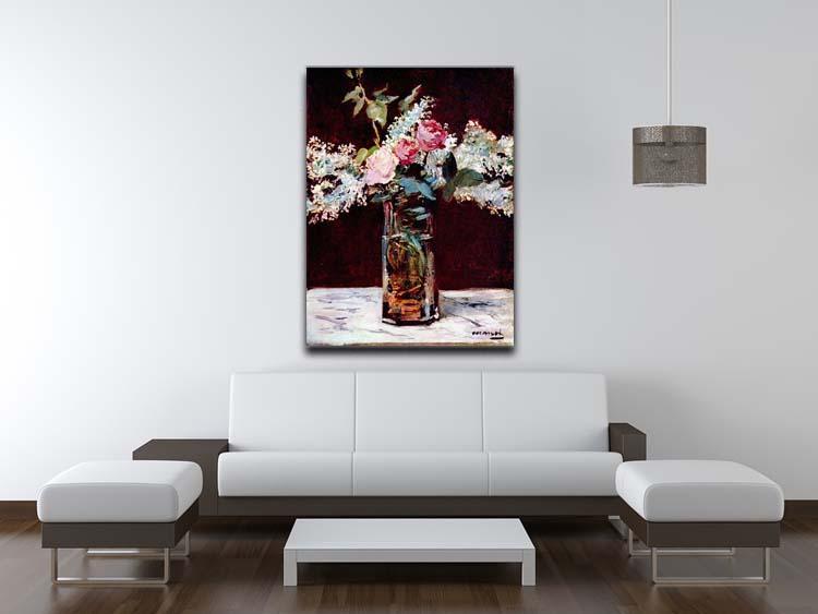 Still life lilac and roses by Manet Canvas Print or Poster - Canvas Art Rocks - 4