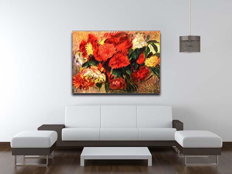 Still life with Chrysanthemums by Renoir Canvas Print or Poster - Canvas Art Rocks - 4
