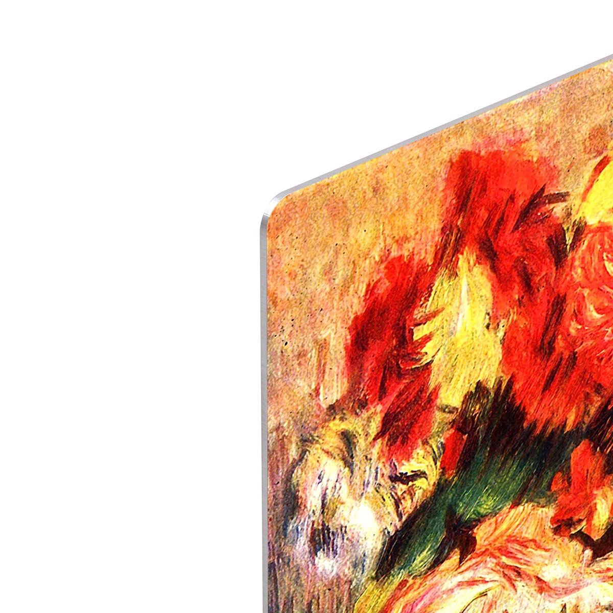 Still life with Chrysanthemums by Renoir HD Metal Print