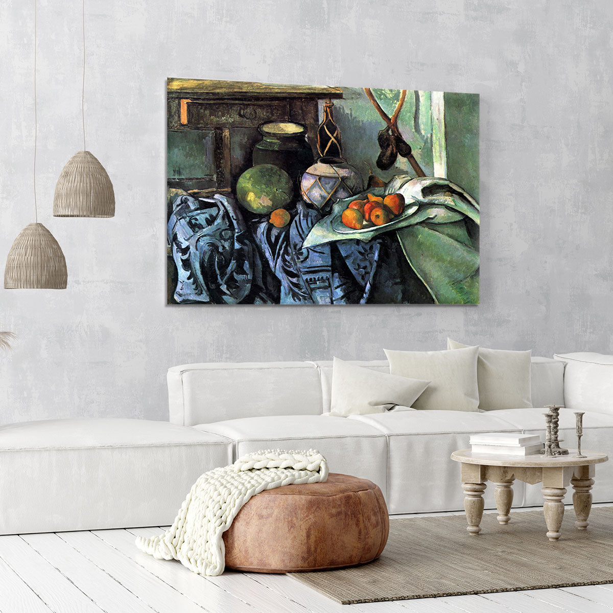 Still life with Eggplant by Cezanne Canvas Print or Poster - Canvas Art Rocks - 6