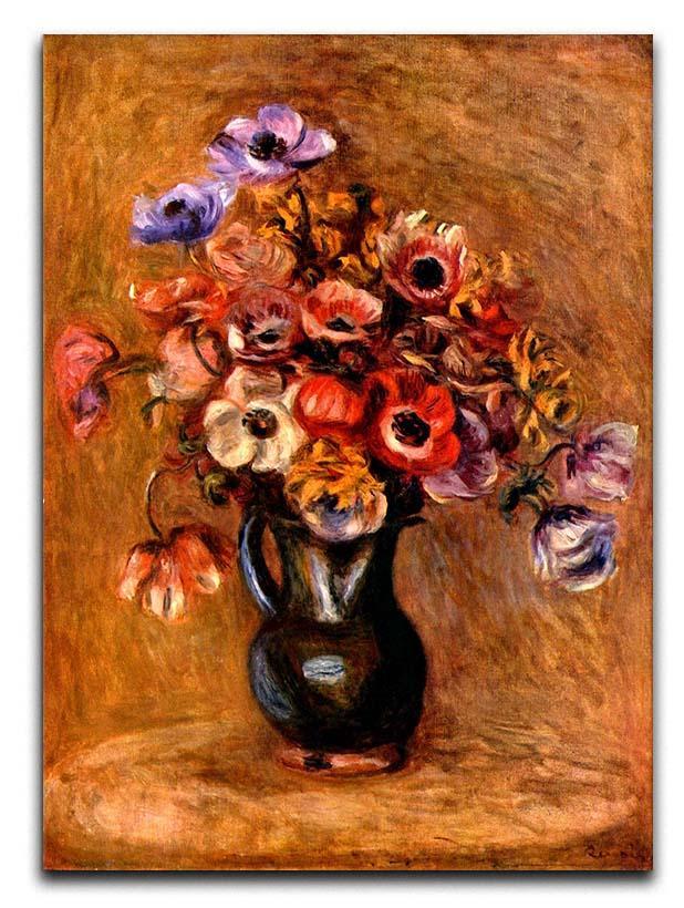 Still life with anemones by Renoir Canvas Print or Poster  - Canvas Art Rocks - 1
