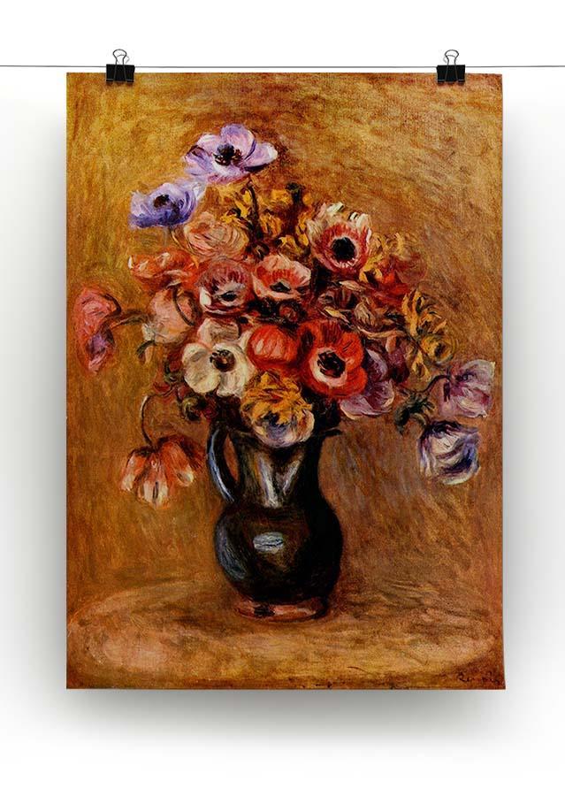 Still life with anemones by Renoir Canvas Print or Poster - Canvas Art Rocks - 2