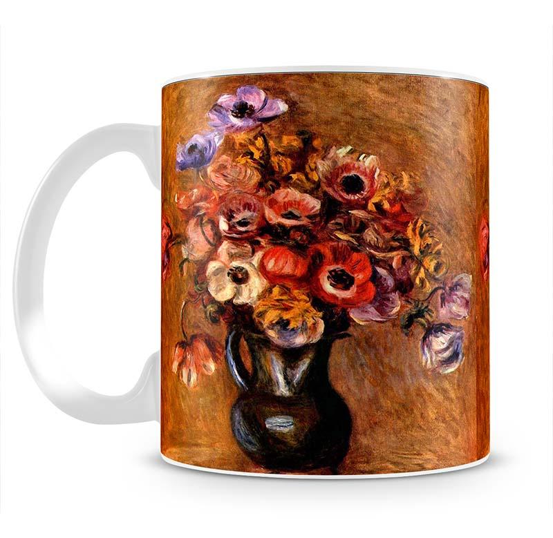 Still life with anemones by Renoir Mug - Canvas Art Rocks - 2