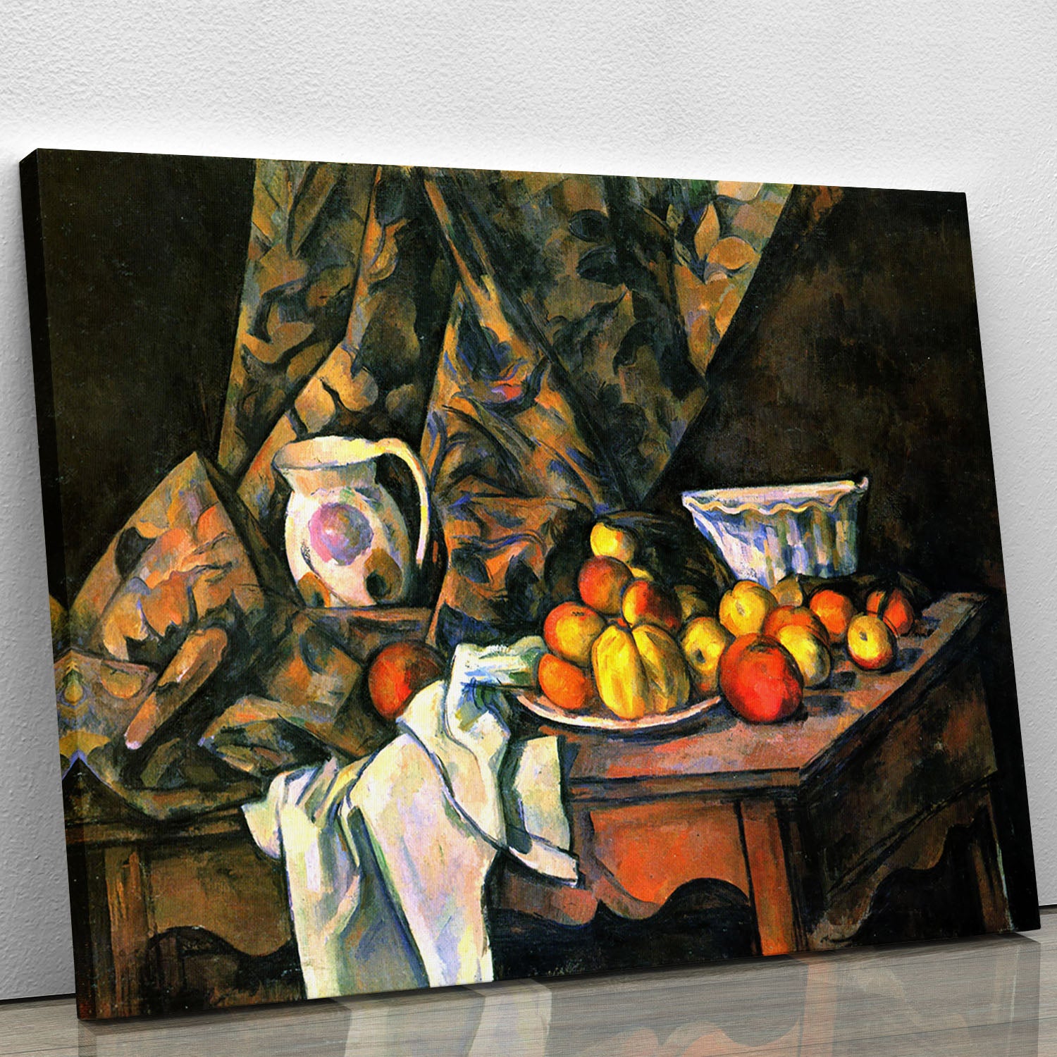 Still life with apples and peaches by Cezanne Canvas Print or Poster - Canvas Art Rocks - 1