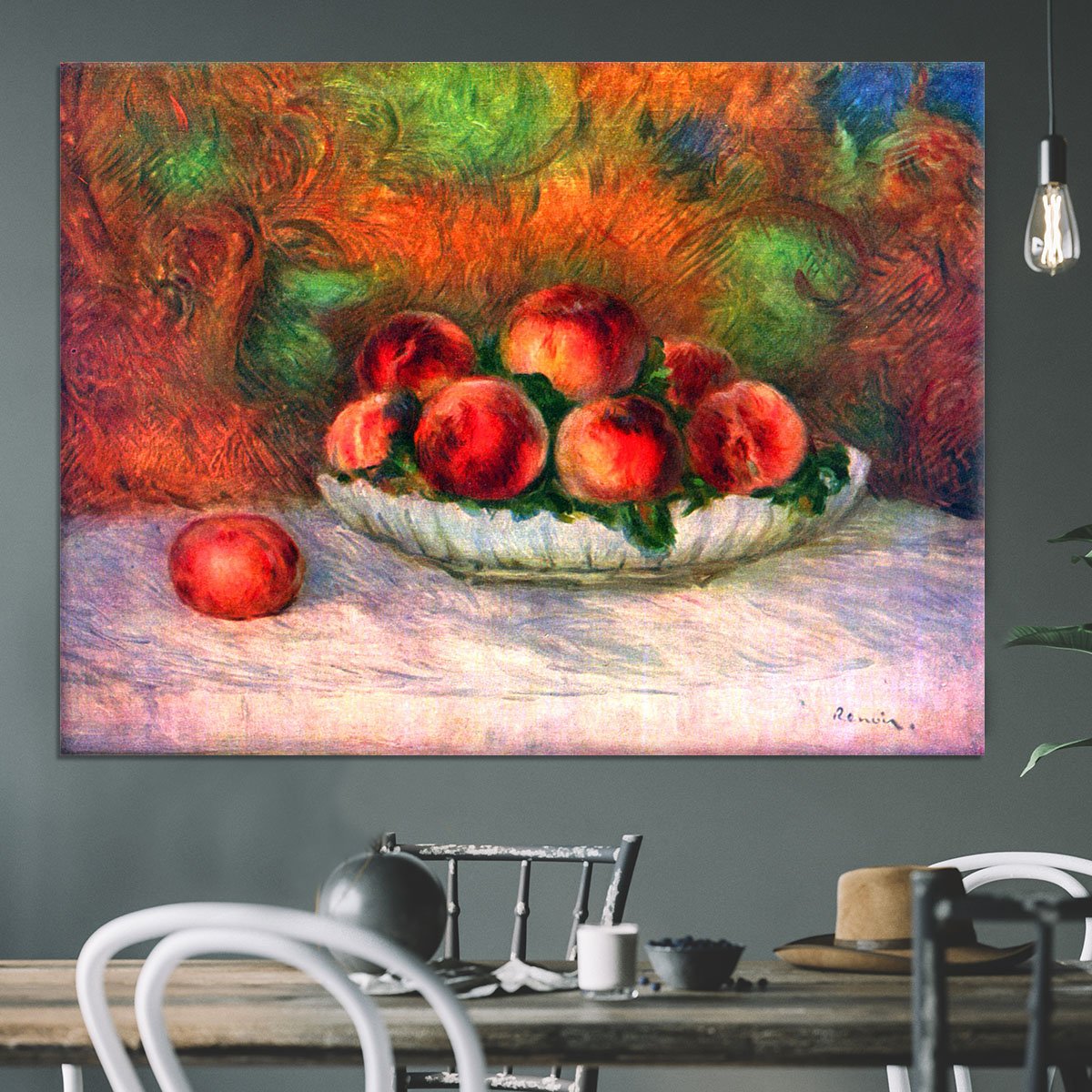Still life with fruits by Renoir Canvas Print or Poster