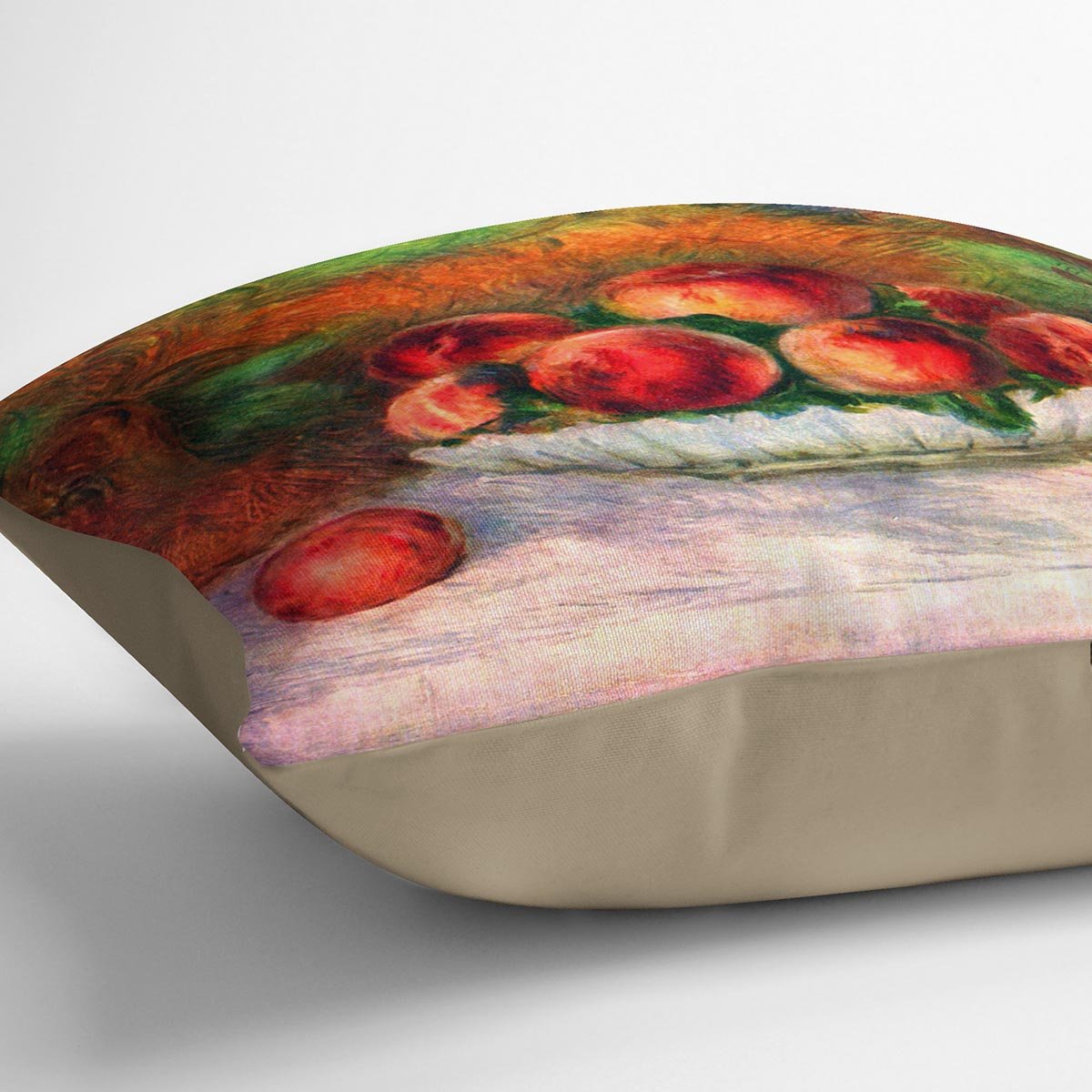 Still life with fruits by Renoir Throw Pillow