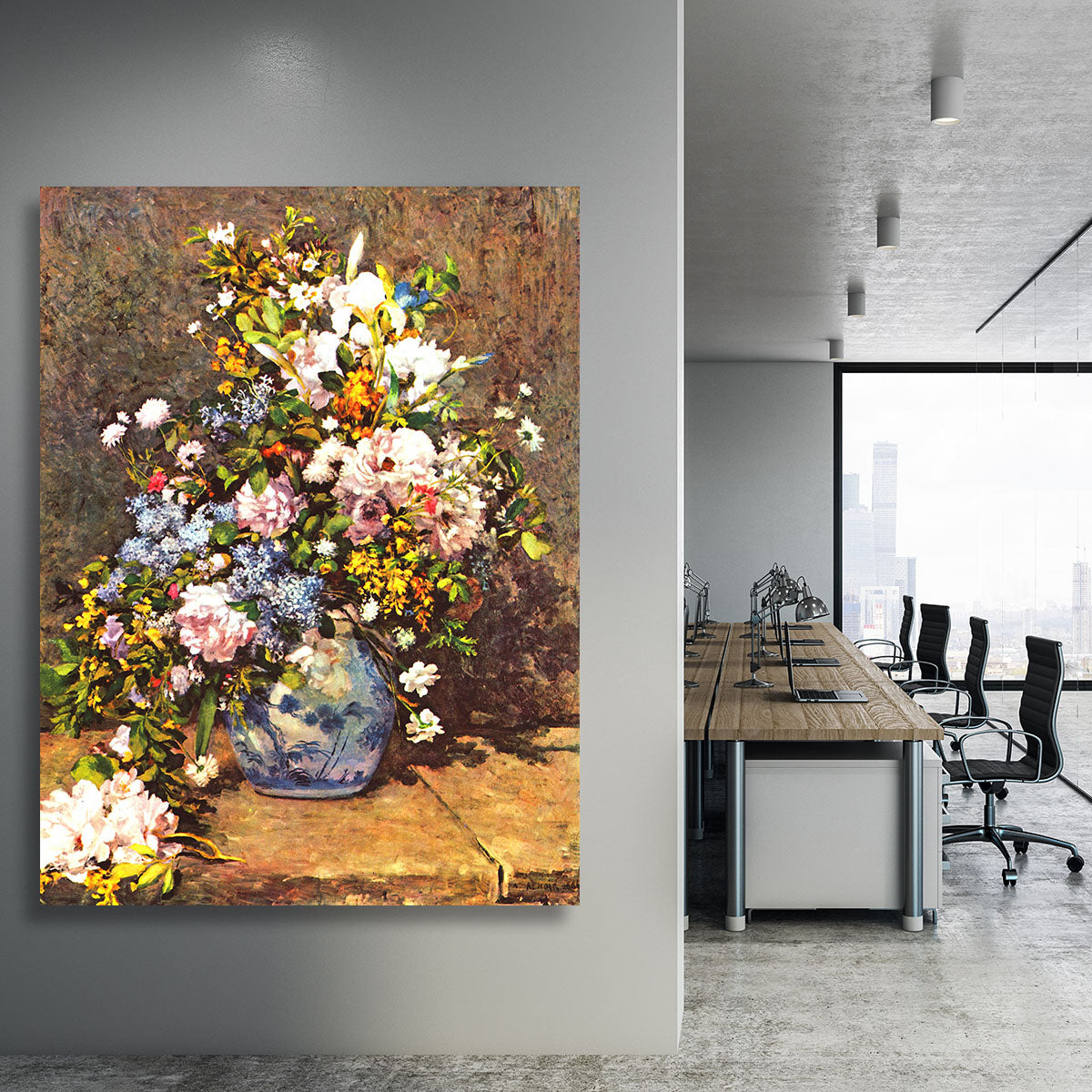 Still life with large vase by Renoir Canvas Print or Poster - Canvas Art Rocks - 3