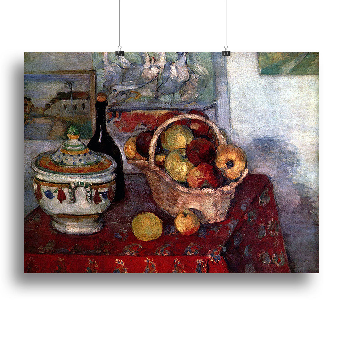 Still life with soup tureen by Cezanne Canvas Print or Poster - Canvas Art Rocks - 2