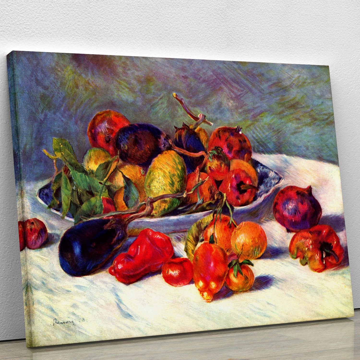 Still life with tropical fruits by Renoir Canvas Print or Poster