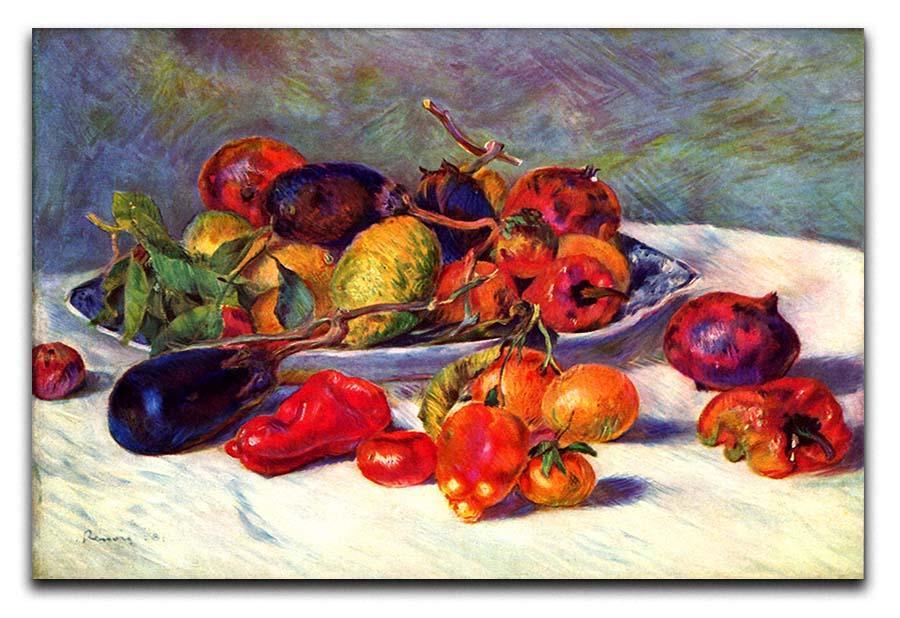 Still life with tropical fruits by Renoir Canvas Print or Poster  - Canvas Art Rocks - 1