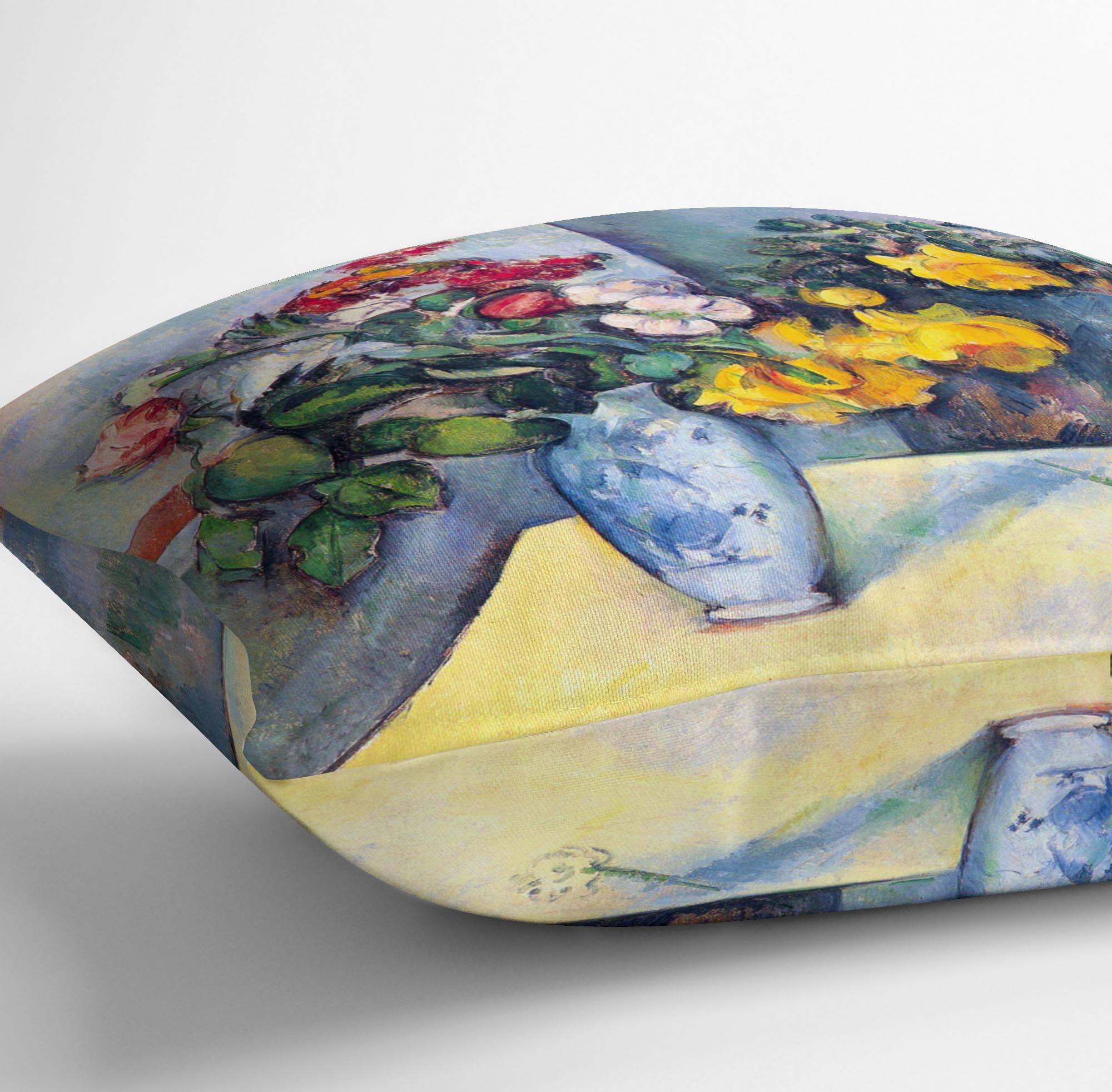 Still lifes flowers in a vase by Cezanne Cushion - Canvas Art Rocks - 3