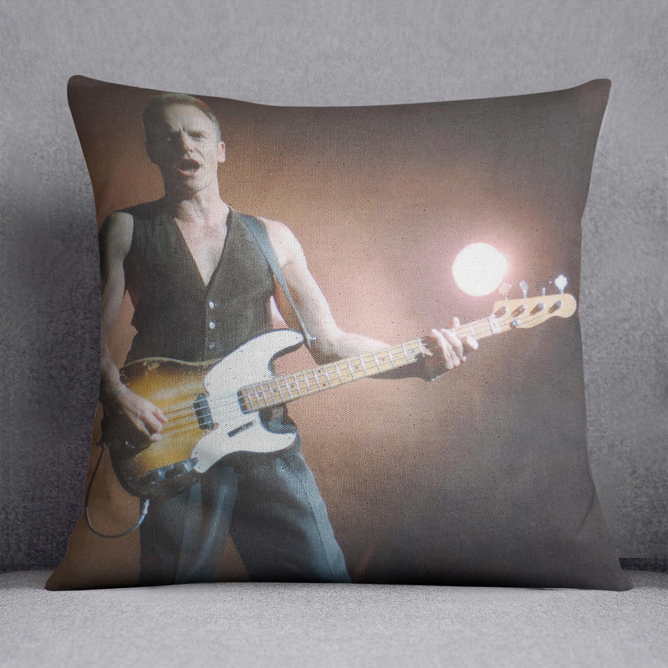 Sting in concert Cushion