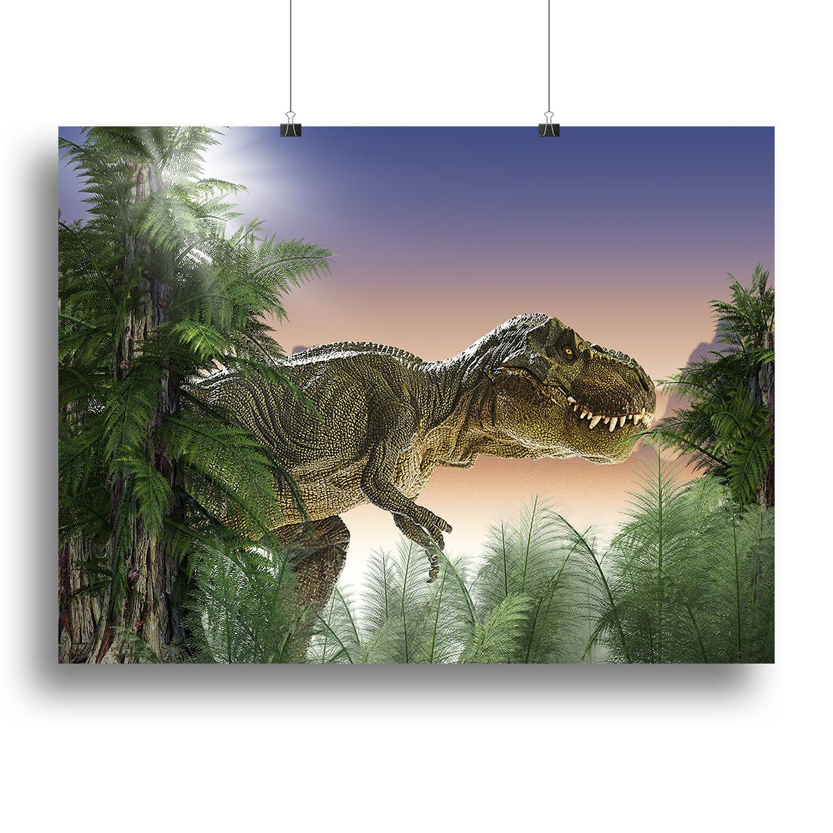 Stock Photo dinosaur Canvas Print or Poster