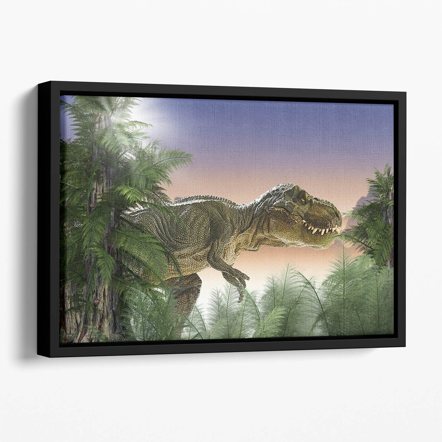 Stock Photo dinosaur Floating Framed Canvas