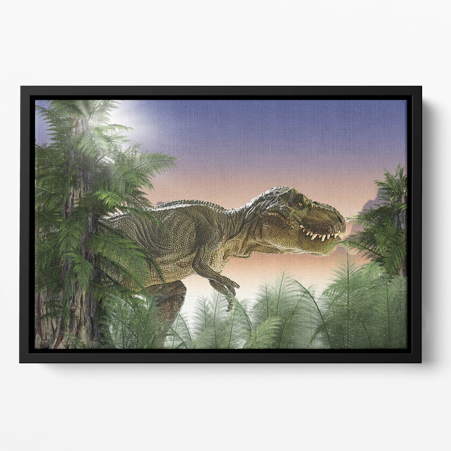 Stock Photo dinosaur Floating Framed Canvas