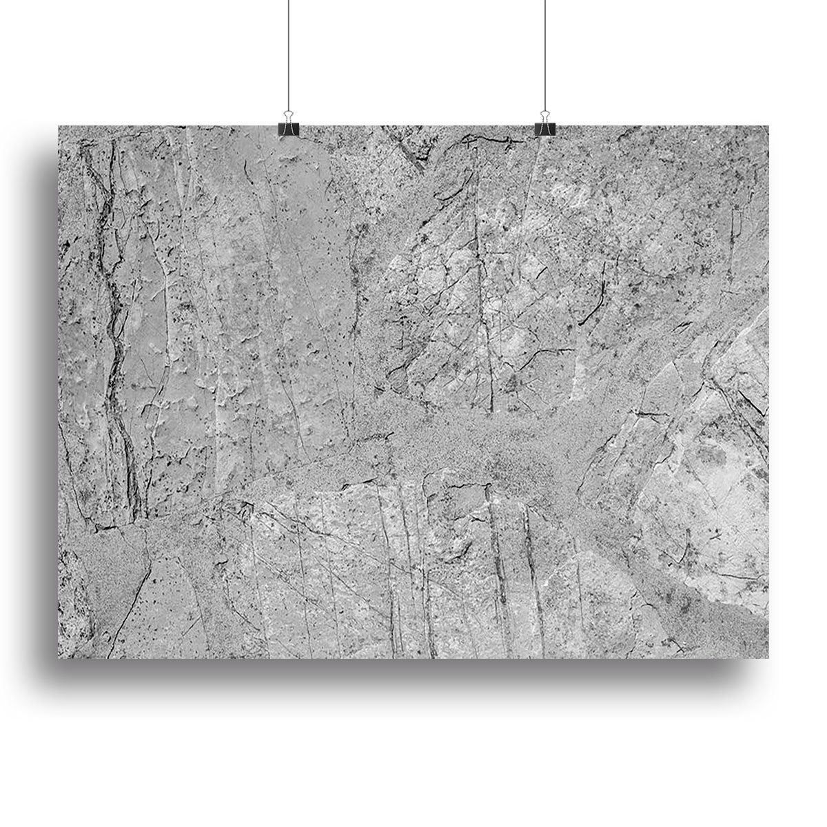 Stone concrete floor Canvas Print or Poster