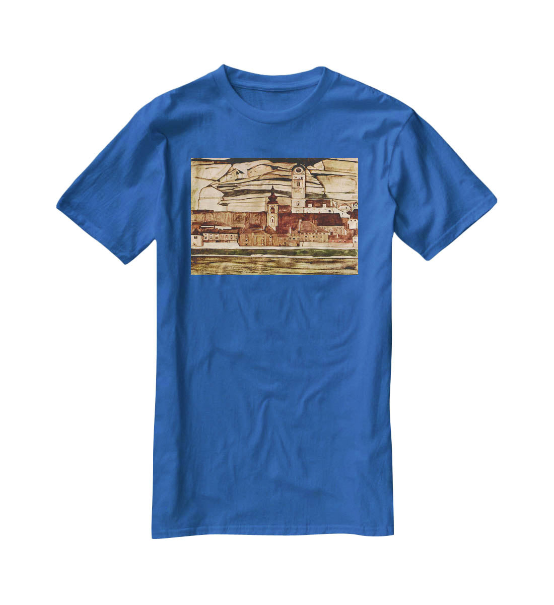 Stone on the Danube II by Egon Schiele T-Shirt - Canvas Art Rocks - 2