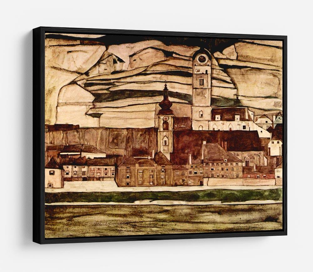 Stone on the Danube II by Egon Schiele HD Metal Print - Canvas Art Rocks - 6