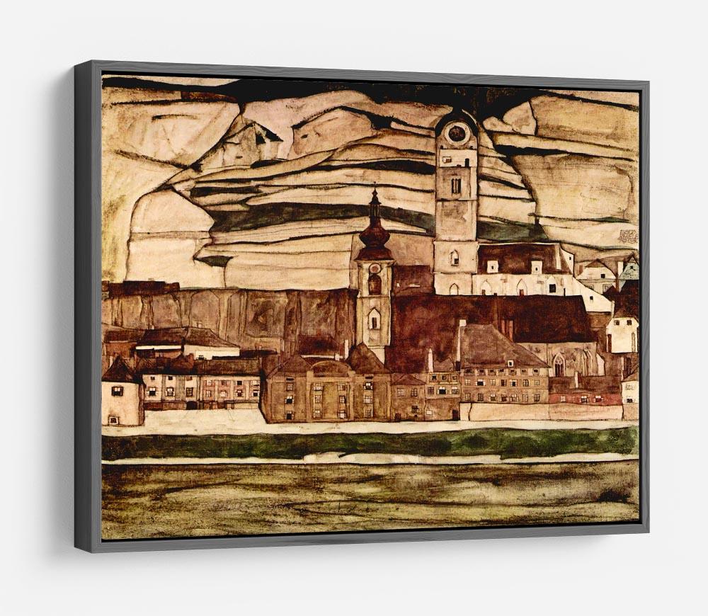 Stone on the Danube II by Egon Schiele HD Metal Print - Canvas Art Rocks - 9