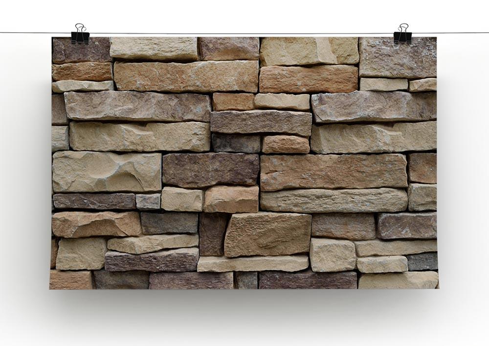 Stone wall texture Canvas Print or Poster - Canvas Art Rocks - 2