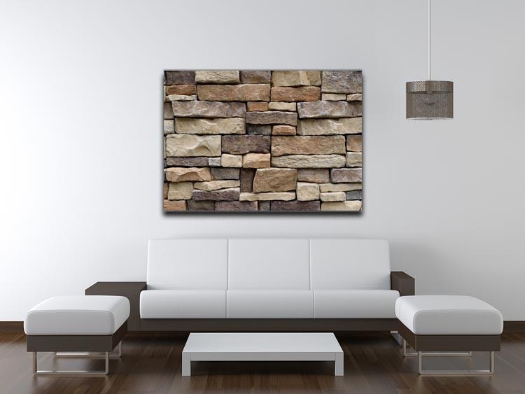 Stone wall texture Canvas Print or Poster - Canvas Art Rocks - 4