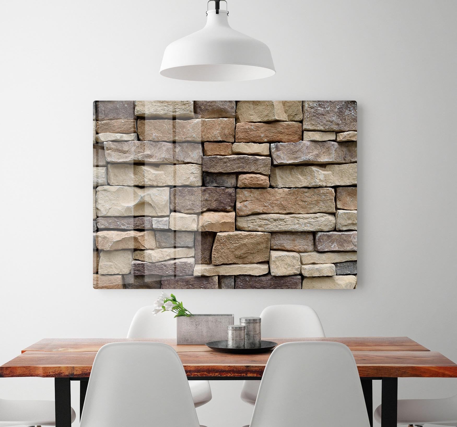 Stone wall texture HD Metal Print - Canvas Art Rocks - 2