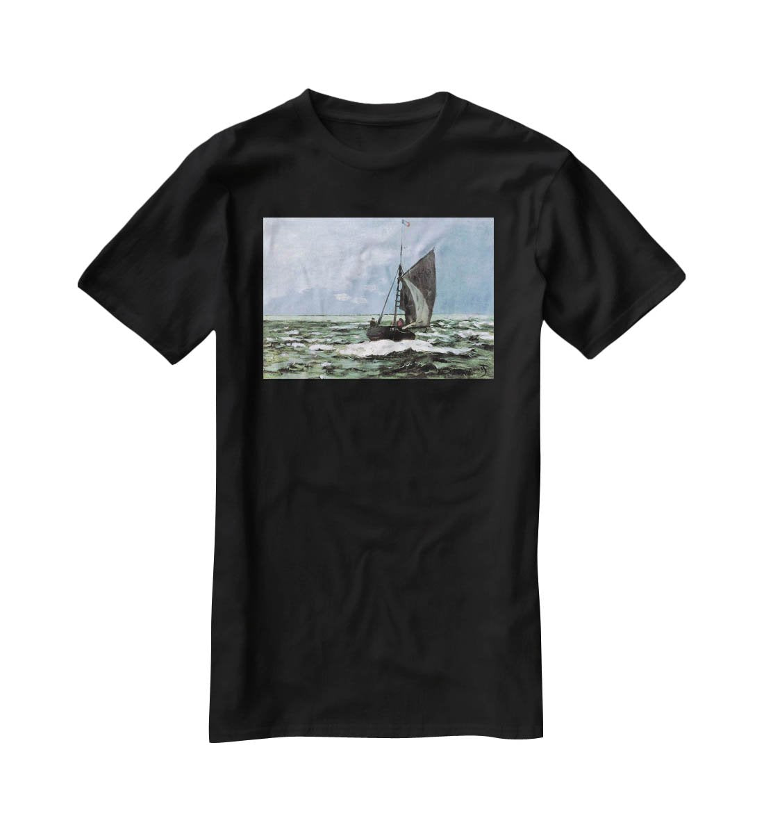 Storm by Monet T-Shirt - Canvas Art Rocks - 1