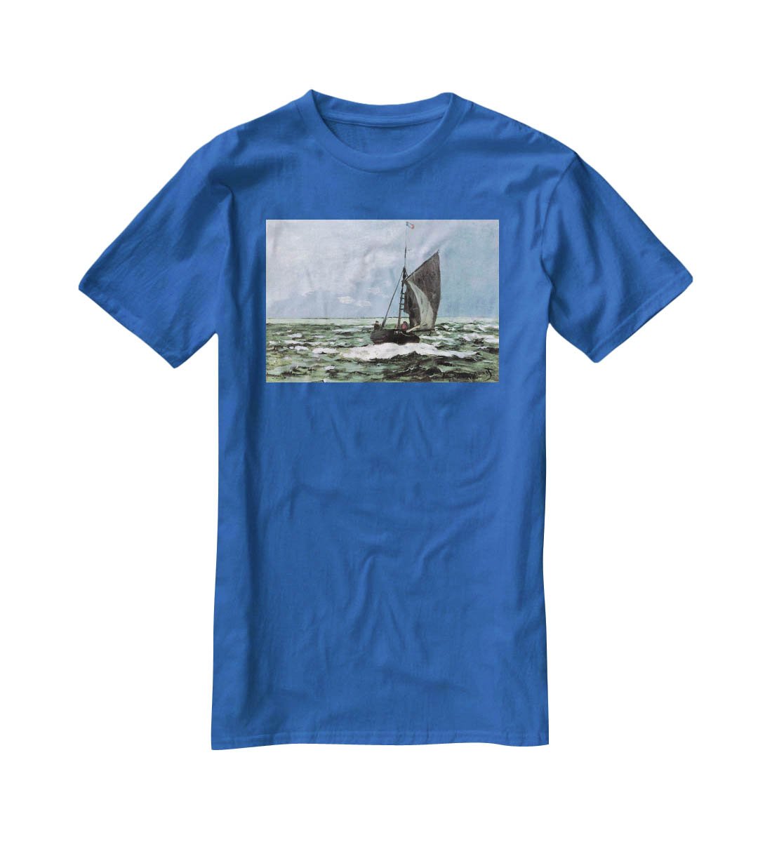 Storm by Monet T-Shirt - Canvas Art Rocks - 2