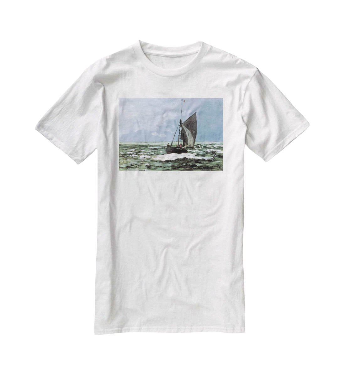 Storm by Monet T-Shirt - Canvas Art Rocks - 5