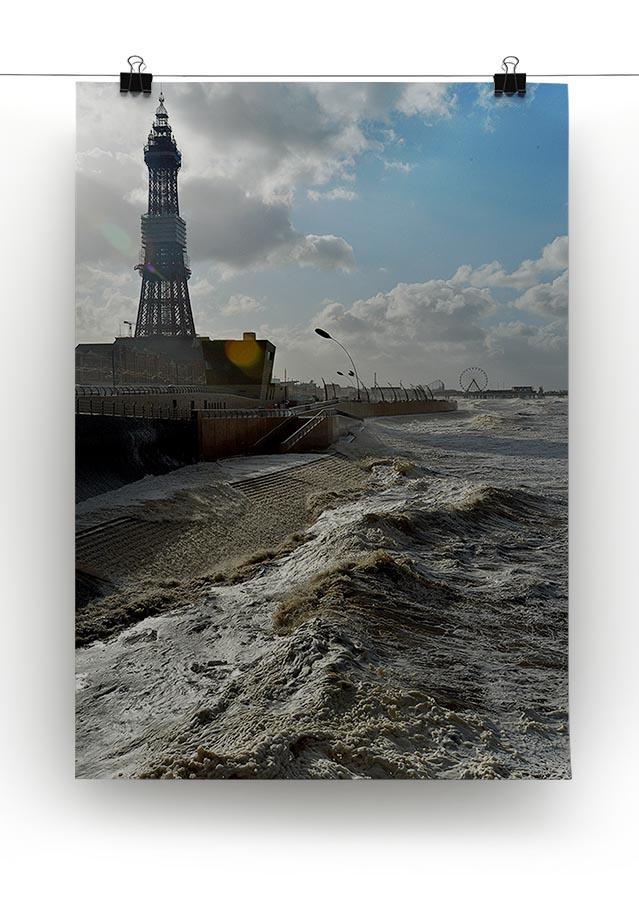 Stormy Blackpool Canvas Print or Poster - Canvas Art Rocks - 2