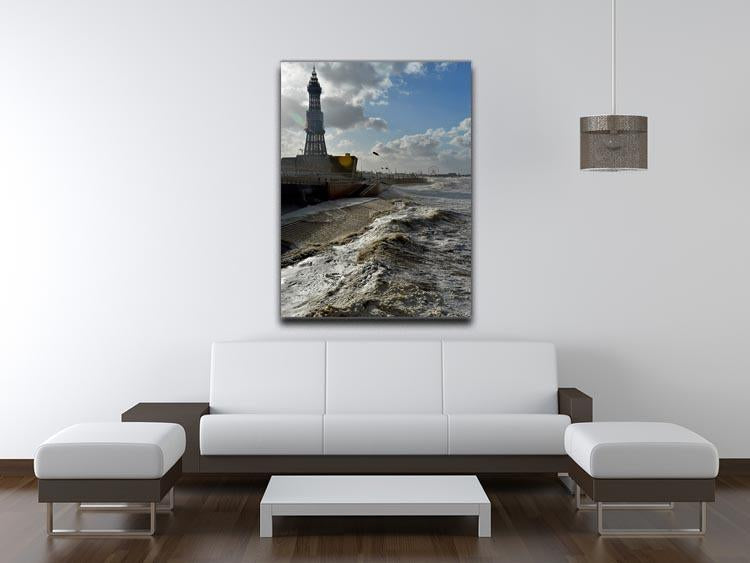 Stormy Blackpool Canvas Print or Poster - Canvas Art Rocks - 4