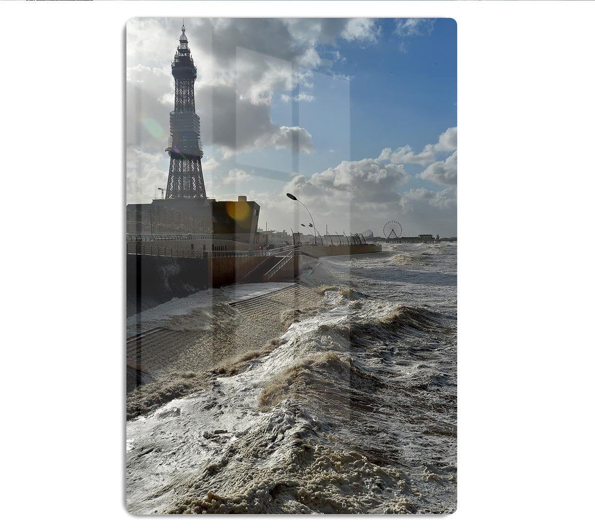 Stormy Blackpool HD Metal Print - Canvas Art Rocks - 1