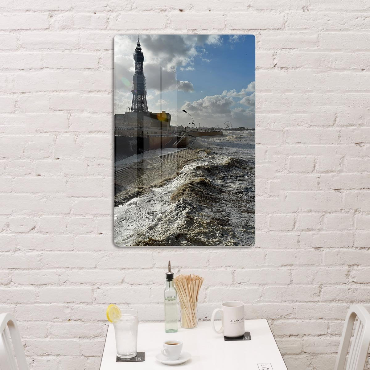 Stormy Blackpool HD Metal Print - Canvas Art Rocks - 3