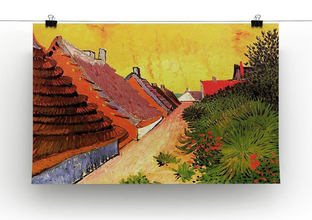 Street in Saintes-Maries by Van Gogh Canvas Print & Poster - Canvas Art Rocks - 2