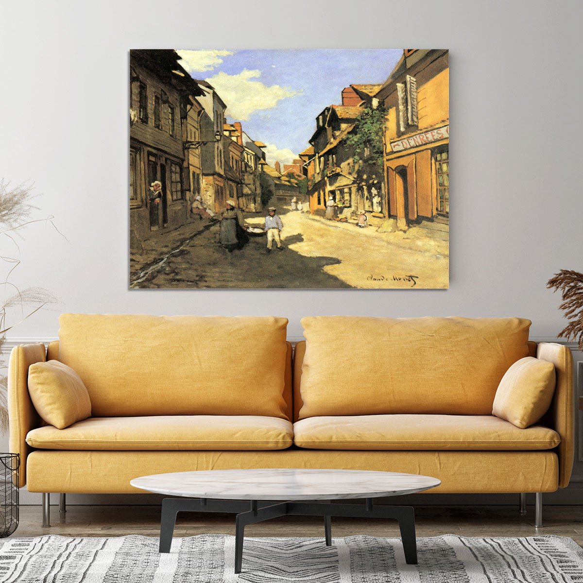 Street of Bavolle 2 by Monet Canvas Print or Poster