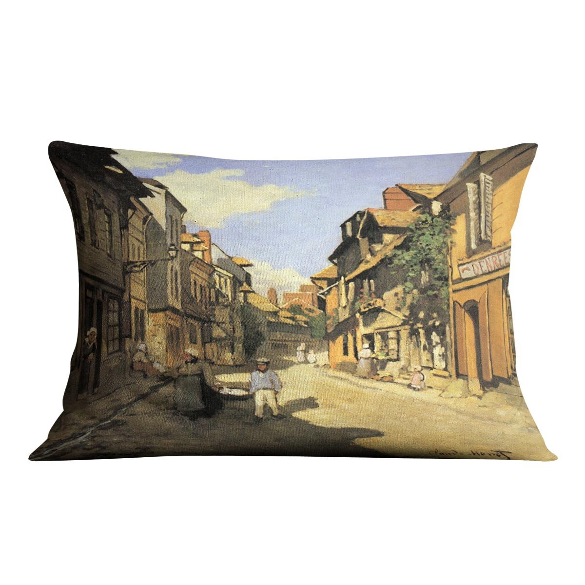 Street of Bavolle 2 by Monet Throw Pillow