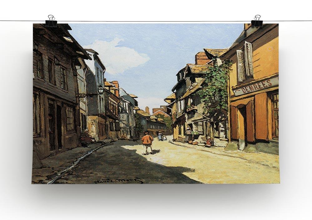Street of Bavolle by Monet Canvas Print & Poster - Canvas Art Rocks - 2