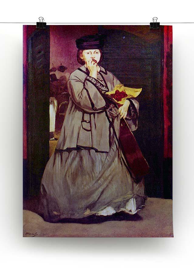 Street singer by Manet Canvas Print or Poster - Canvas Art Rocks - 2