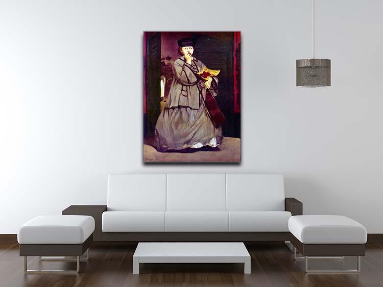 Street singer by Manet Canvas Print or Poster - Canvas Art Rocks - 4
