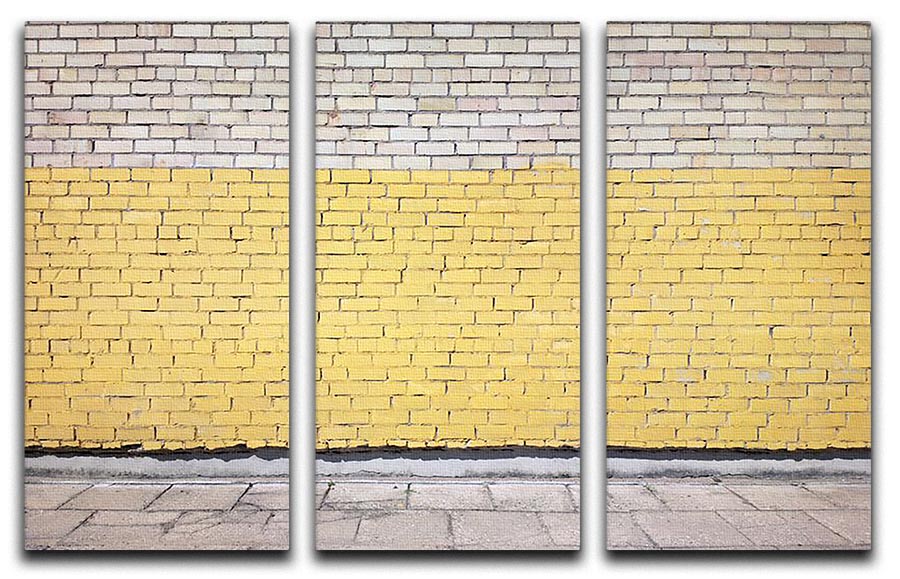 Street wall background 3 Split Panel Canvas Print - Canvas Art Rocks - 1