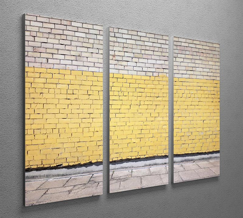 Street wall background 3 Split Panel Canvas Print - Canvas Art Rocks - 2