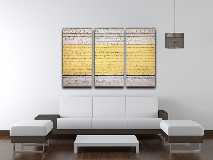 Street wall background 3 Split Panel Canvas Print - Canvas Art Rocks - 3