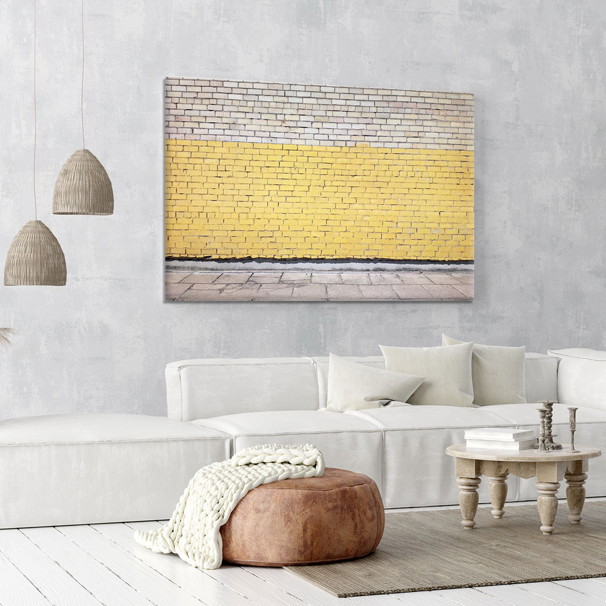 Street wall background Canvas Print or Poster