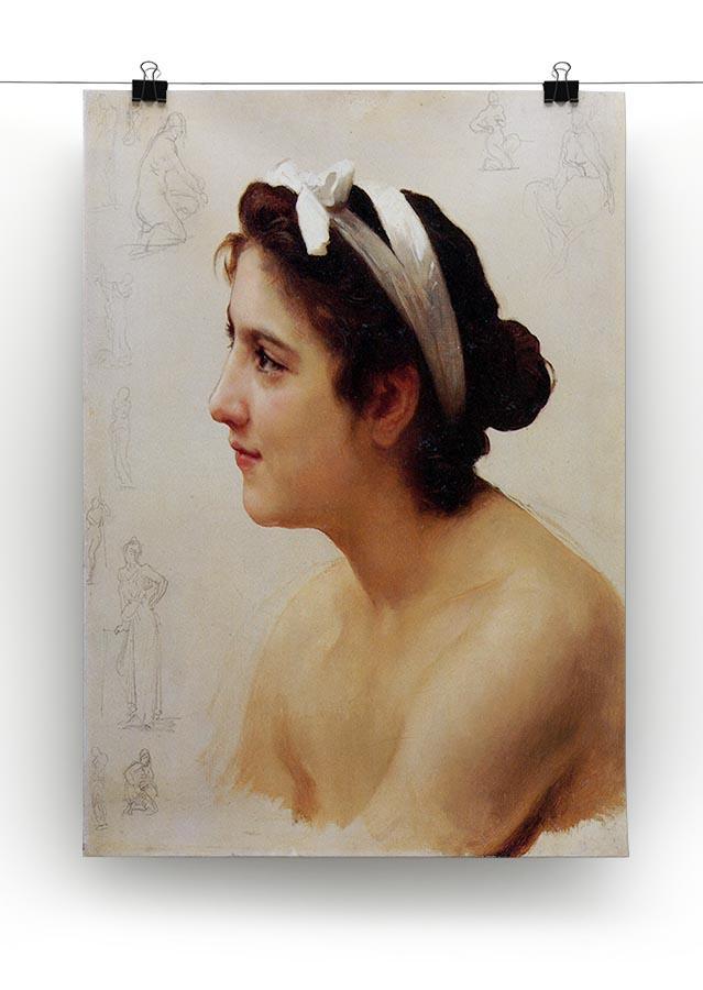 Study Of A Woman For Offering To Love By Bouguereau Canvas Print or Poster - Canvas Art Rocks - 2