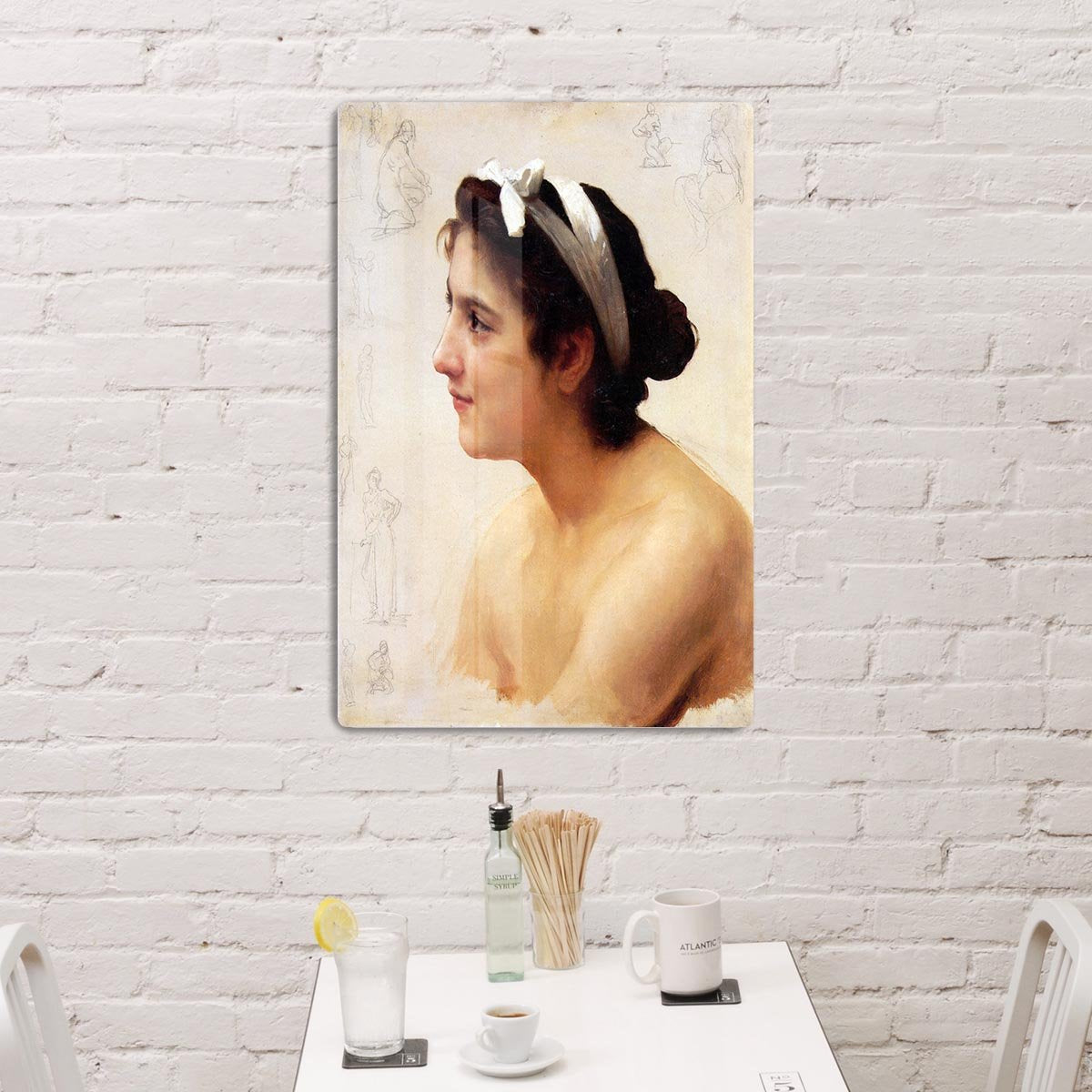 Study Of A Woman For Offering To Love By Bouguereau HD Metal Print