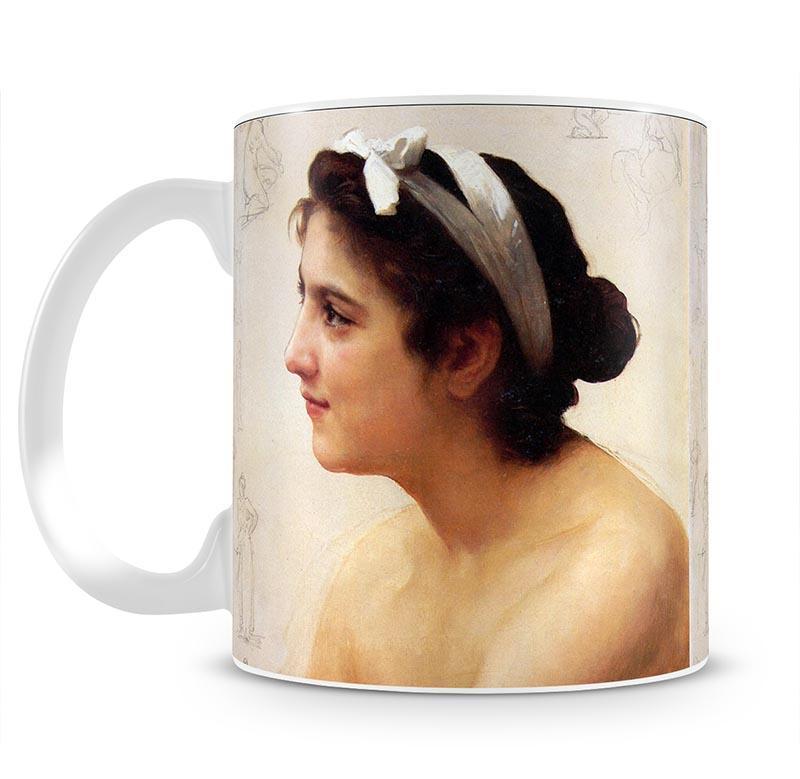 Study Of A Woman For Offering To Love By Bouguereau Mug - Canvas Art Rocks - 2
