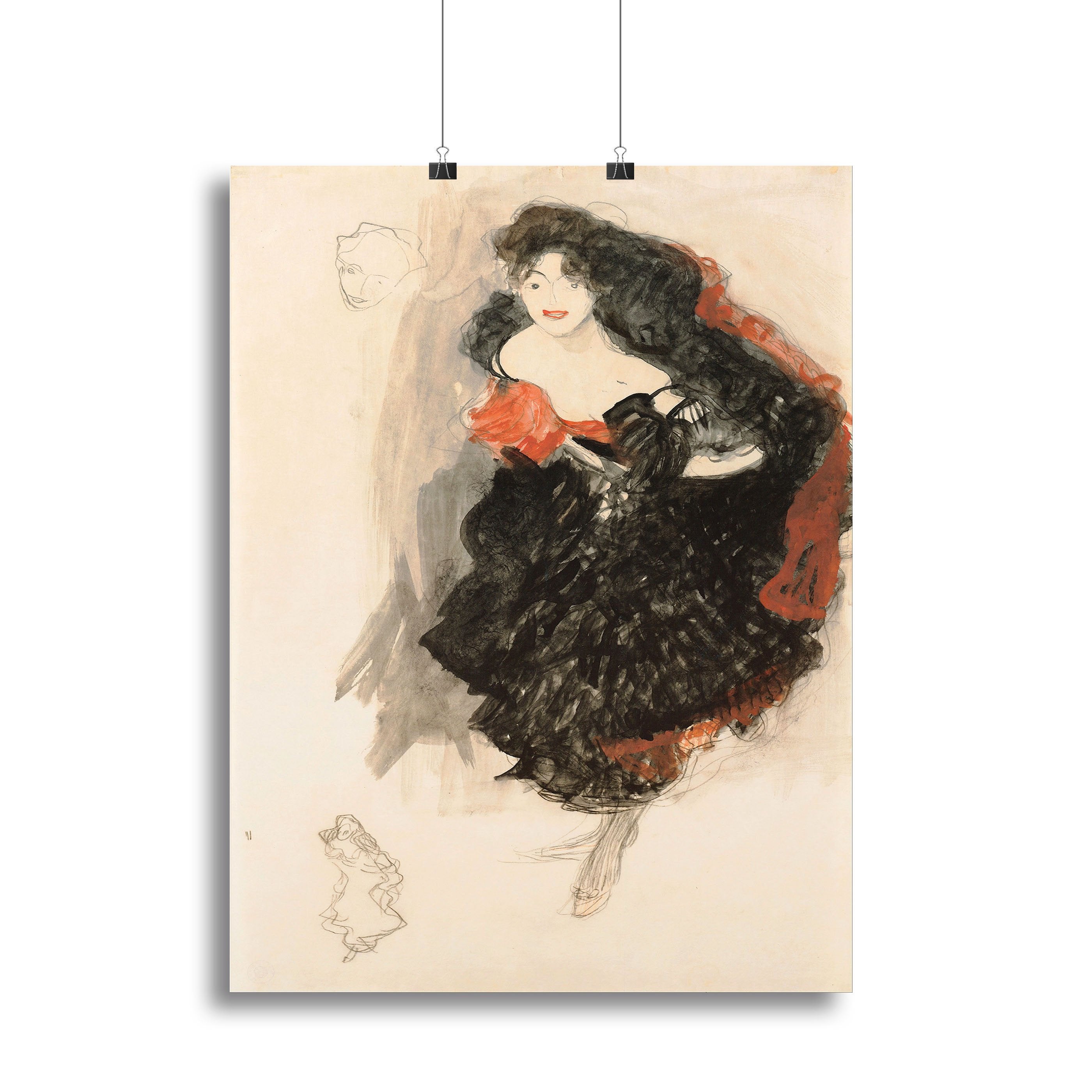 Study for Judith II by Klimt Canvas Print or Poster