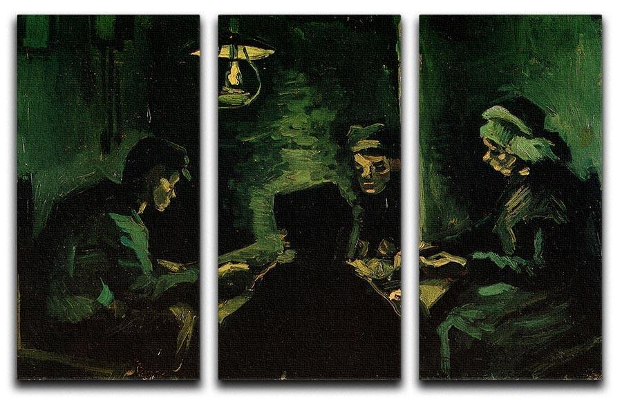 Study for The Potato Eaters by Van Gogh 3 Split Panel Canvas Print - Canvas Art Rocks - 4